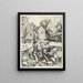 The Prodigal Son - Albrecht Dürer — framed artwork on a wall