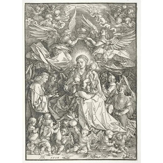 The Virgin surrounded by numerous angels - Albrecht Dürer — artwork view