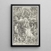 The Virgin surrounded by numerous angels - Albrecht Dürer — framed artwork on a wall