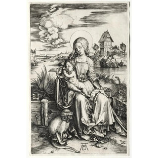 The Virgin and Child with a Monkey - Albrecht Dürer — artwork view