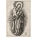 Reproduction of the painting La Vierge avec bandeau sur la Lune croissante - Albrecht Dürer