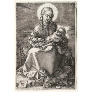 Reproduction of the painting of The Virgin with the Swaddled Child - Albrecht Dürer