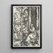 Reproduction of the painting La visite de Saint Antoine à Saint Paul l'Ermite - Albrecht Dürer