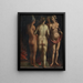 Venus and the Three Graces - Albrecht Dürer — framed artwork on a wall