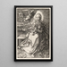 Virgin crowned by an angel - Albrecht Dürer — framed artwork on a wall