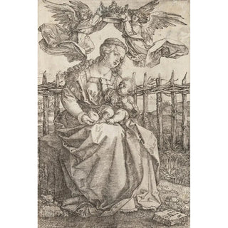 the Virgin Mary crowned by two angels - Albrecht Dürer — artwork view