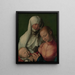 Virgin and Child with Saint Anne - Albrecht Dürer — framed artwork on a wall
