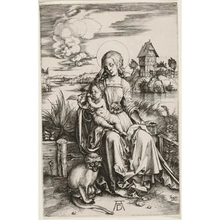 The Virgin and Child with the Monkey - Albrecht Dürer — artwork view