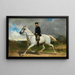 Horse Portrait Painting - Albrecht Grueber — framed artwork on a wall