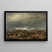 The Battle of Komorn - Albrecht von Adam — framed artwork on a wall