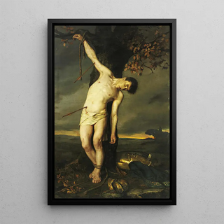Saint Sebastian - Alcide Joseph Lorentz — framed artwork on a wall