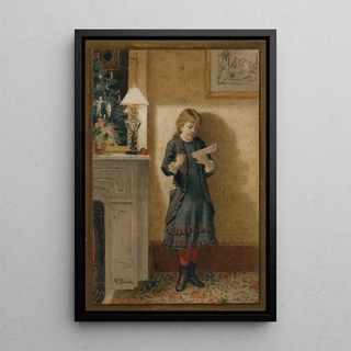Alden Finney Brooks - Child with Christmas Card.webp