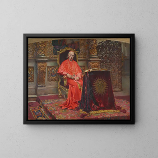 Portrait of Cardinal Sembratowicz - Aleksander Augustynowicz — framed artwork on a wall