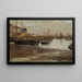 Sketch of a fishing port - Aleksander Gierymski — framed artwork on a wall