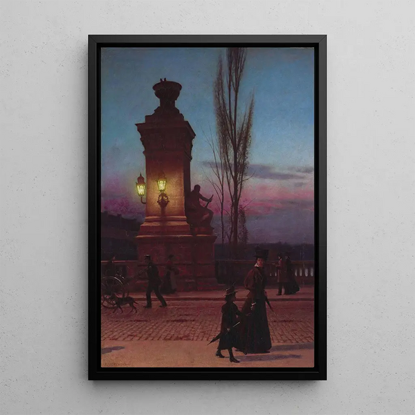 Reproduction of the painting Pont Ludwig in Munich - Aleksander Gierymski