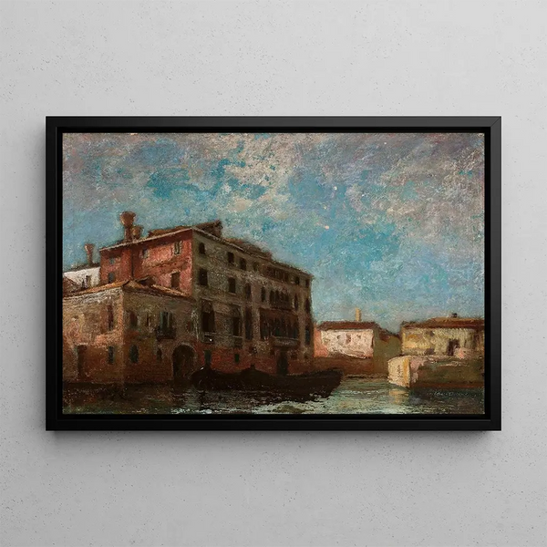Venice motif painting - Aleksander Gierymski — framed artwork on a wall