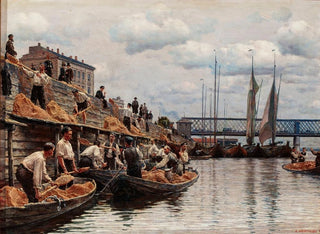 Sand Workers Painting - Aleksander Gierymski — artwork view