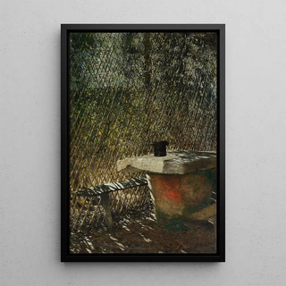 Reproduction of the painting Study for the painting In the summer house with a bowler hat - Aleksander Gierymski
