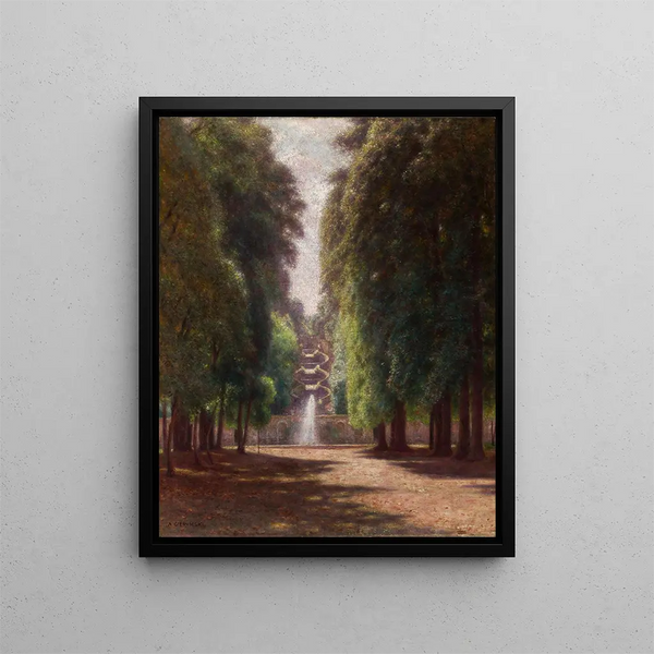 Villa Torlonia in Frascati - Aleksander Gierymski — framed artwork on a wall