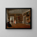 Interior painting of the living room in the artist's house - Aleksander Kokular — framed artwork on a wall