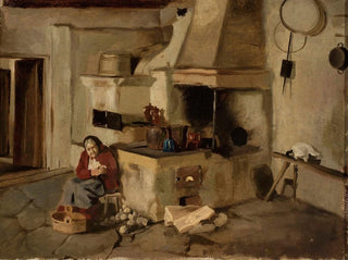 Interior Kitchen Painting - Aleksander Kotsis — artwork view