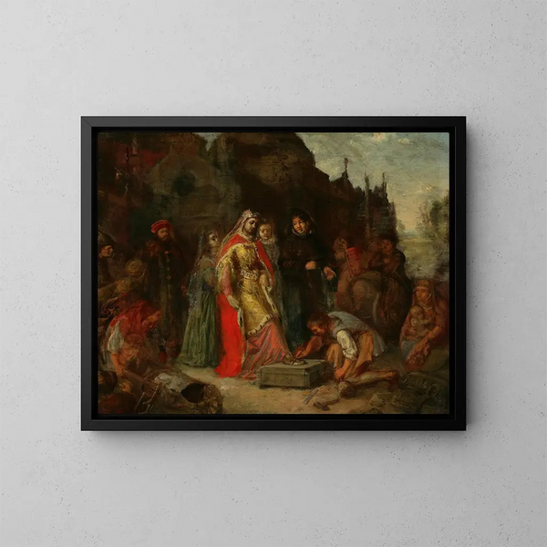 Little foot of Queen Jadwiga - Aleksander Kotsis — framed artwork on a wall