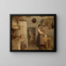 Interior of a peasant house - Aleksander Kotsis — framed artwork on a wall