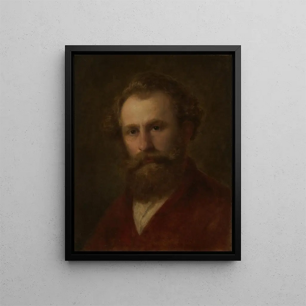 Self-portrait - Aleksander Kotsis — framed artwork on a wall