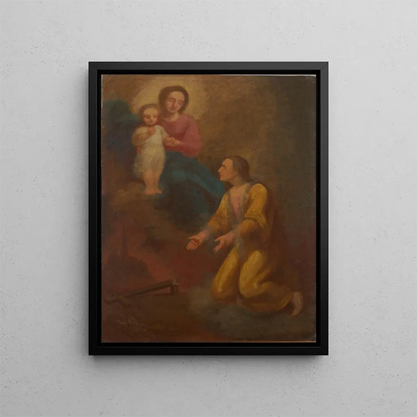 Saint Jan Kanty devant Notre-Dame - Aleksander Kotsis — framed artwork on a wall