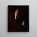 Portrait of the Wife - Aleksander Krawczyk — framed artwork on a wall