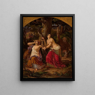 Prisonniers - Aleksander Lesser — framed artwork on a wall