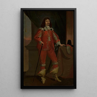 Portrait of Jean II Casimir Vasa 1609-1672 - Aleksander Lesser — framed artwork on a wall