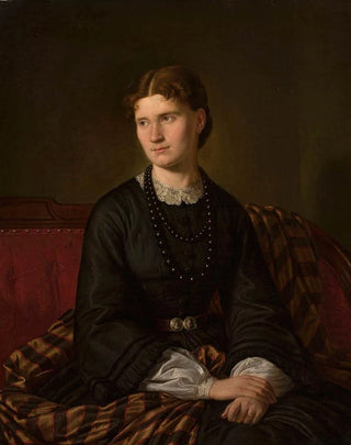 Portrait of Julia Bergson, wife of the artist - Aleksander Lesser — artwork view