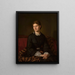 Portrait of Julia Bergson, wife of the artist - Aleksander Lesser — framed artwork on a wall