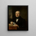 Portrait of the artist Levy Lesser's father - Aleksander Lesser — framed artwork on a wall