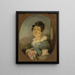 Portrait of Antoni Erazm Makarowicz's wife - Aleksander Ludwik Molinari — framed artwork on a wall