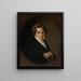 Portrait Painting of Władysław Brunwej - Aleksander Ludwik Molinari — framed artwork on a wall