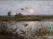Ducks above the marshes - Aleksander Mroczkowski — artwork view