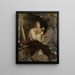 Moses with the Ten Commandments - Aleksander Sochaczewski — framed artwork on a wall