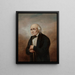 Portrait Painting of Julian Ursyn Niemcewicz - Aleksander Stankiewicz — framed artwork on a wall