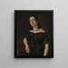 Portrait of a Young Woman - Aleksander Stankiewicz — framed artwork on a wall