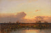 Landscape Painting of Dachau at Twilight - Aleksander Swieszewski — artwork view