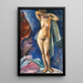 Nude Standing Painting - Aleksey Ilych Kravchenko — framed artwork on a wall