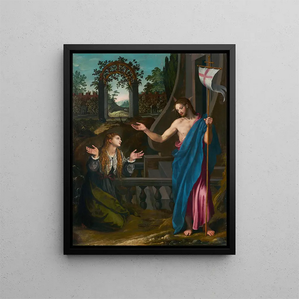 Noli me Tangere - Alessandro Allori — framed artwork on a wall