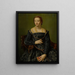 Portrait of a Lady in Black - Alessandro Allori — framed artwork on a wall