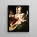 The Virgin and Child with the young Saint John - Alessandro Casolani — framed artwork on a wall