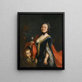 Portrait of a Lady - Alessandro Longhi — framed artwork on a wall