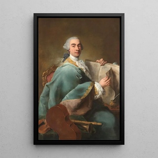 Reproduction of the painting Portrait of a Musician - Alessandro Longhi