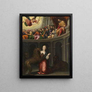 Saint Martyr Painting - Alessandro Maganza — framed artwork on a wall