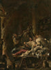 Players of Cards by the Fireplace - Alessandro Magnasco — artwork view